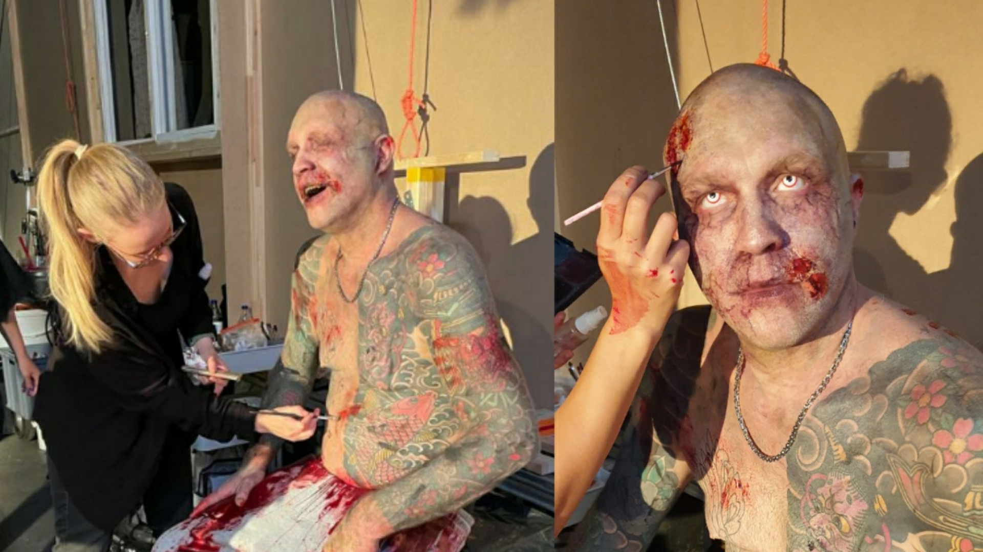 Abbildung von Makeup SFX Artist Jenny Wieland at work